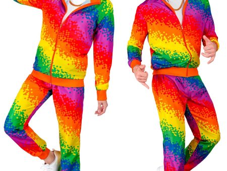 Pixel Regenbogen Trainingsanzug für Erwachsene Online Sale