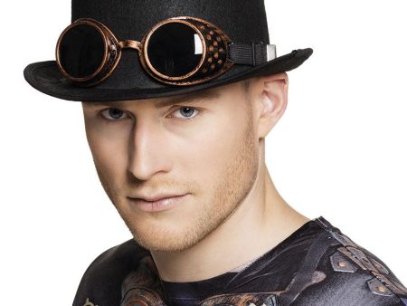 Steampunk Zylinder mit Brille on Sale