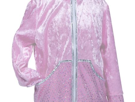 Trainingsjacke in Rosa für Mädchen on Sale