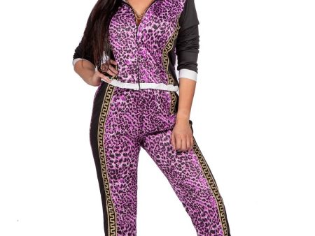 Purple Leo Trainingsanzug für Damen Discount