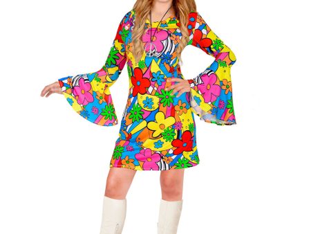 Flower Power Hippie Kleid für Mädchen Hot on Sale