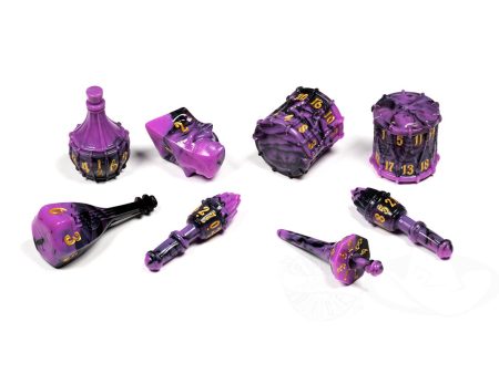 PolyHero Bard 8 Dice Set - Violet Lullaby Fashion