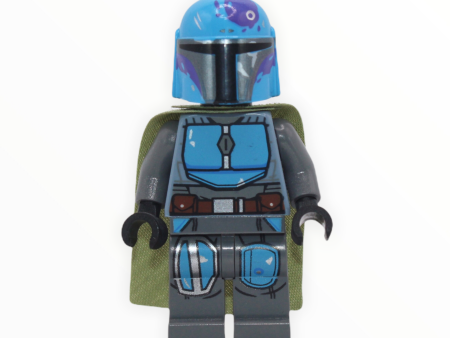 Mandalorian Tribe Warrior (azure helmet, olive green cape) Online Sale