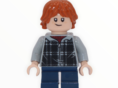 Ron Weasley (dark bluish gray plaid hoodie, dark blue short legs) Sale