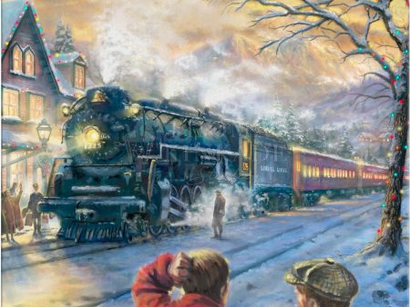 All Aboard for Christmas - 14  x 14  Gallery Wrapped Canvas For Sale