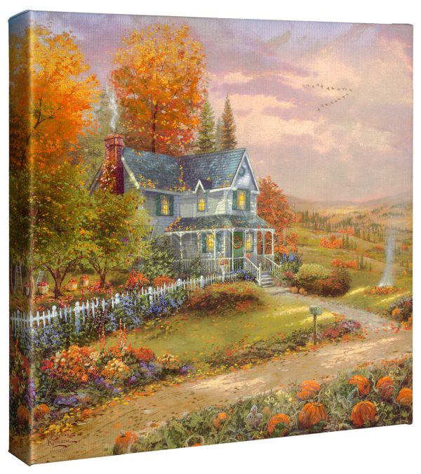 Autumn at Apple Hill - 14  x 14  Gallery Wrapped Canvas For Discount