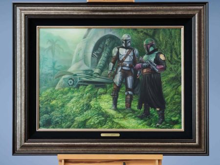 *Original Study* The Mandalorian™ - Brothers in Arms by Monte Moore Thomas Kinkade Studios 22  x 31  Online Hot Sale