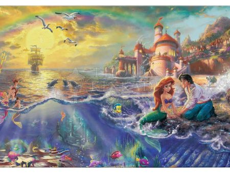 Disney The Little Mermaid - 16  x 31  Gallery Wrapped Canvas For Sale