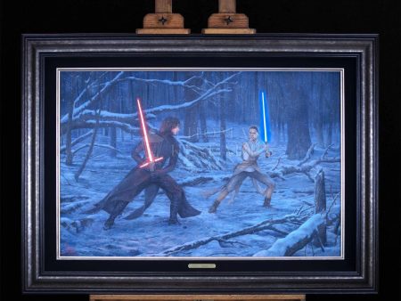 *Original Study* The Duel: Rey™ vs Ren by Thomas Kinkade Studios 28.25  x 42  For Discount