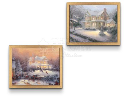 Victorian Christmas II and Victorian Christmas III - 11  x 14  Framed Art Prints on Sale