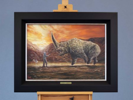 *Original Study* The Mandalorian™ - The Mudhorn™ by Monte Moore Thomas Kinkade Studios 22.5  x 32  Online now