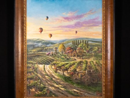 *Original Study* Peaceful Valley Vineyard by Thomas Kinkade Studios 27  x 21  Online now