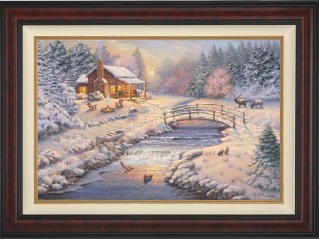 *RARE* A Winter Retreat Estate Edition Canvas Burl 28  x 42  #1 1 Sale