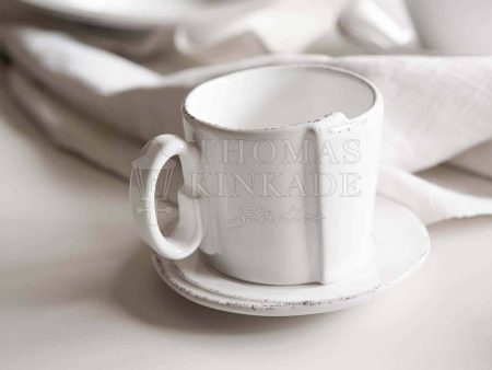 Italian Stoneware Mug - White (Set of 4) For Cheap