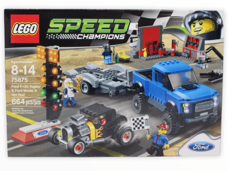 Retired Set 75875 Speed Champions Ford F-150 Raptor & Ford Model A Hot Rod Online Hot Sale