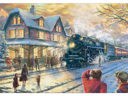 All Aboard for Christmas - 16  x 31  Gallery Wrapped Canvas Hot on Sale