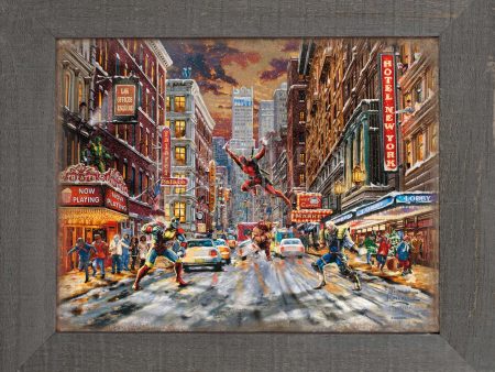 Deadpool - Snow Day - 12.5  x 16  Framed Metal Print Cheap