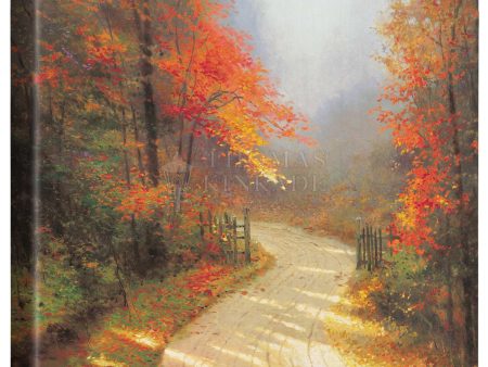 Autumn Lane - 14  x 14  Gallery Wrapped Canvas Hot on Sale