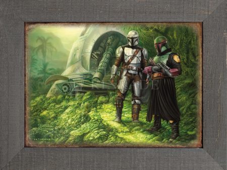 The Mandalorian™ - Brothers in Arms - 12.5  x 16  Framed Metal Print on Sale