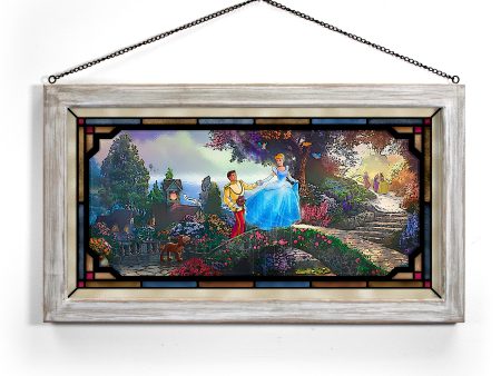 Disney Cinderella Wishes Upon A Dream - 13  x 23  Stained Glass Art Online Hot Sale