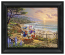 Disney Donald and Daisy - A Duck Day Afternoon - 16  x 20  Brushstroke Vignette Online Sale