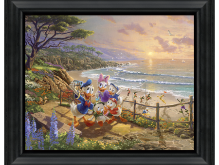 Disney Donald and Daisy - A Duck Day Afternoon - 16  x 20  Brushstroke Vignette Online Sale