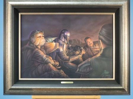 *Original Study* The Mandalorian™ - An Uneasy Alliance by Monte Moore Thomas Kinkade Studios 22  x 31  Sale