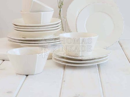 Italian Dinnerware Place Setting - Linen (4-piece Set) Online now