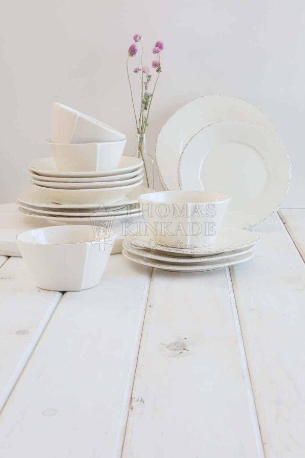 Italian Dinnerware Place Setting - Linen (4-piece Set) Online now