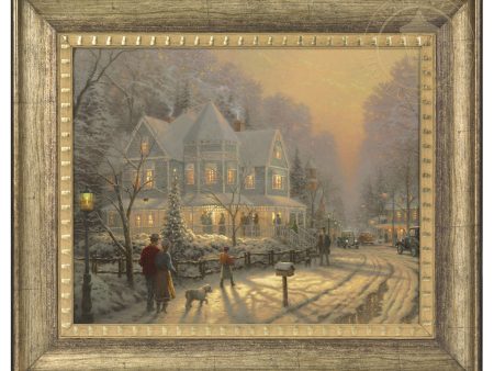 A Holiday Gathering - 16  x 20  Brushstroke Vignette (Burnished Gold Frame) Online now