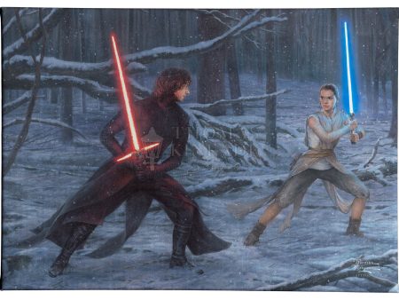 The Duel: Rey™ vs. Ren - 10  x 14  Gallery Wrapped Canvas Hot on Sale