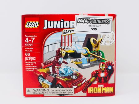 Retired Set 10721 Marvel Juniors Iron Man vs. Loki For Sale