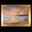 *Original Study* Sunset at Santa Monica Pier by Thomas Kinkade Studios 20  x 30  Hot on Sale