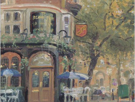 Bloomsbury Café - 20  x 20  Gallery Wrapped Canvas Cheap