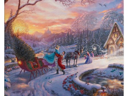 Disney Cinderella Bringing Home the Tree - 14  x 14  Gallery Wrapped Canvas Discount