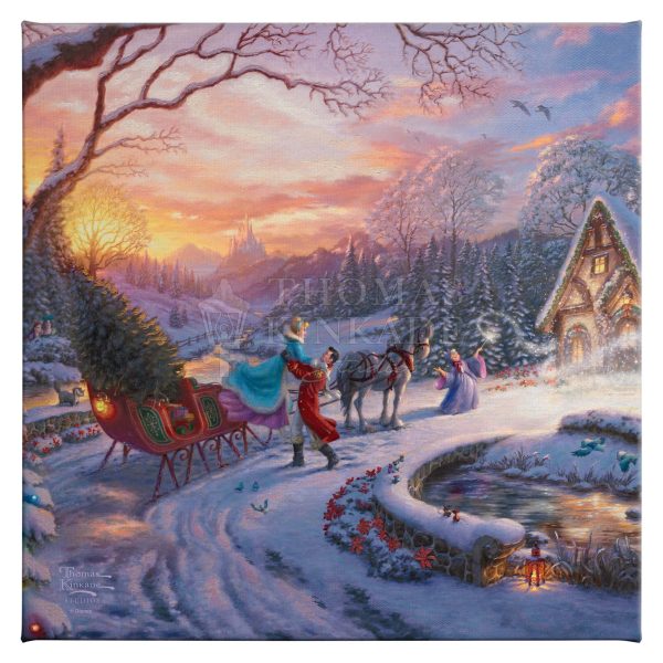 Disney Cinderella Bringing Home the Tree - 14  x 14  Gallery Wrapped Canvas Discount