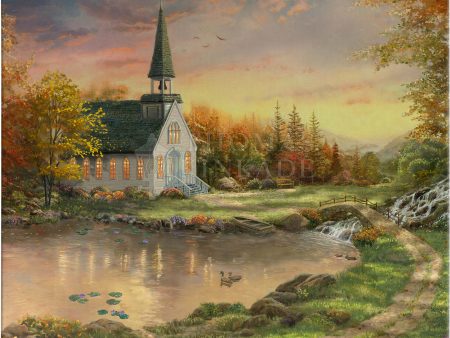 Chapel of Reflection - 14  x 14  Gallery Wrapped Canvas For Discount