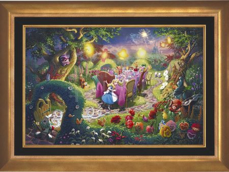 *RARE* Disney Mad Hatter s Tea Party Artist Proof Canvas Aurora Gold 18  x 27  #9 10 Discount