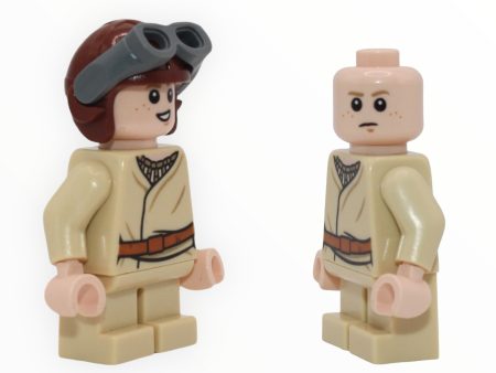 Anakin Skywalker (young, aviator cap with goggles, brown belt buckle, smile   frustrated, 2019) For Cheap