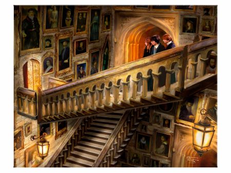 Harry Potter Grand Staircase - 24  x 30  Gallery Wrap Canvas Online