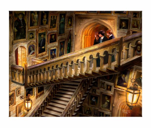 Harry Potter Grand Staircase - 24  x 30  Gallery Wrap Canvas Online