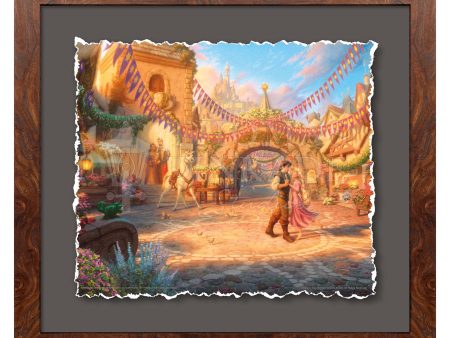 Disney Rapunzel Dancing in the Sunlit Courtyard - Deckled Edge Prints Online now