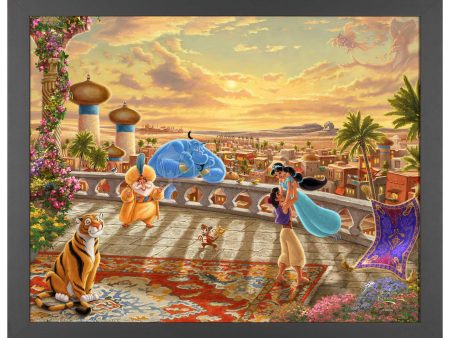 Disney Jasmine Dancing in the Desert Sunset - Art Prints For Sale