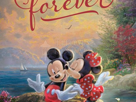 Disney Mickey and Minnie - Sweetheart Cove - 18 x12  Wood Sign Online Sale