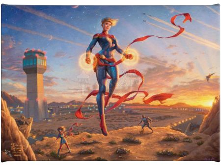 Captain Marvel - Dawn of a New Day - 10  x 14  Gallery Wrapped Canvas Hot on Sale