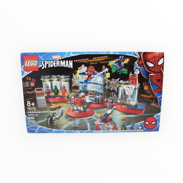 Retired Set 76175 Spider-Man Attack on the Spider Lair on Sale