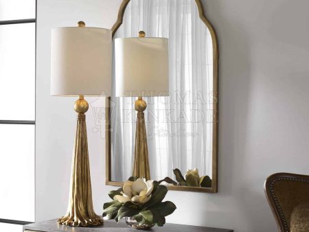 Bronzed & Linen Table Lamp Cheap