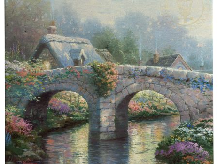 Blossom Bridge - 14 x14  Gallery Wrapped Canvas Online Hot Sale