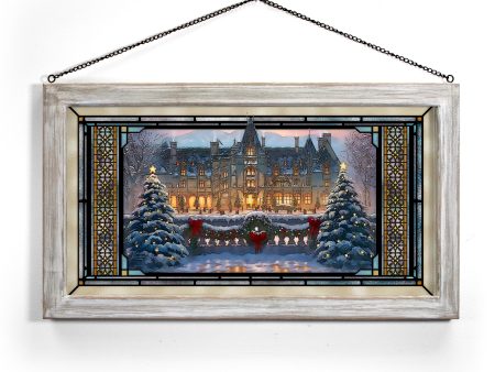 Christmas at Biltmore® - 13  x 23  Stained Glass Art Hot on Sale