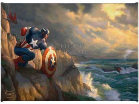 Captain America - Sentinel of Liberty - 10  x 14  Gallery Wrapped Canvas For Discount